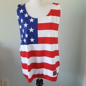 Tribehead Reversible American Flag Jersey Tank